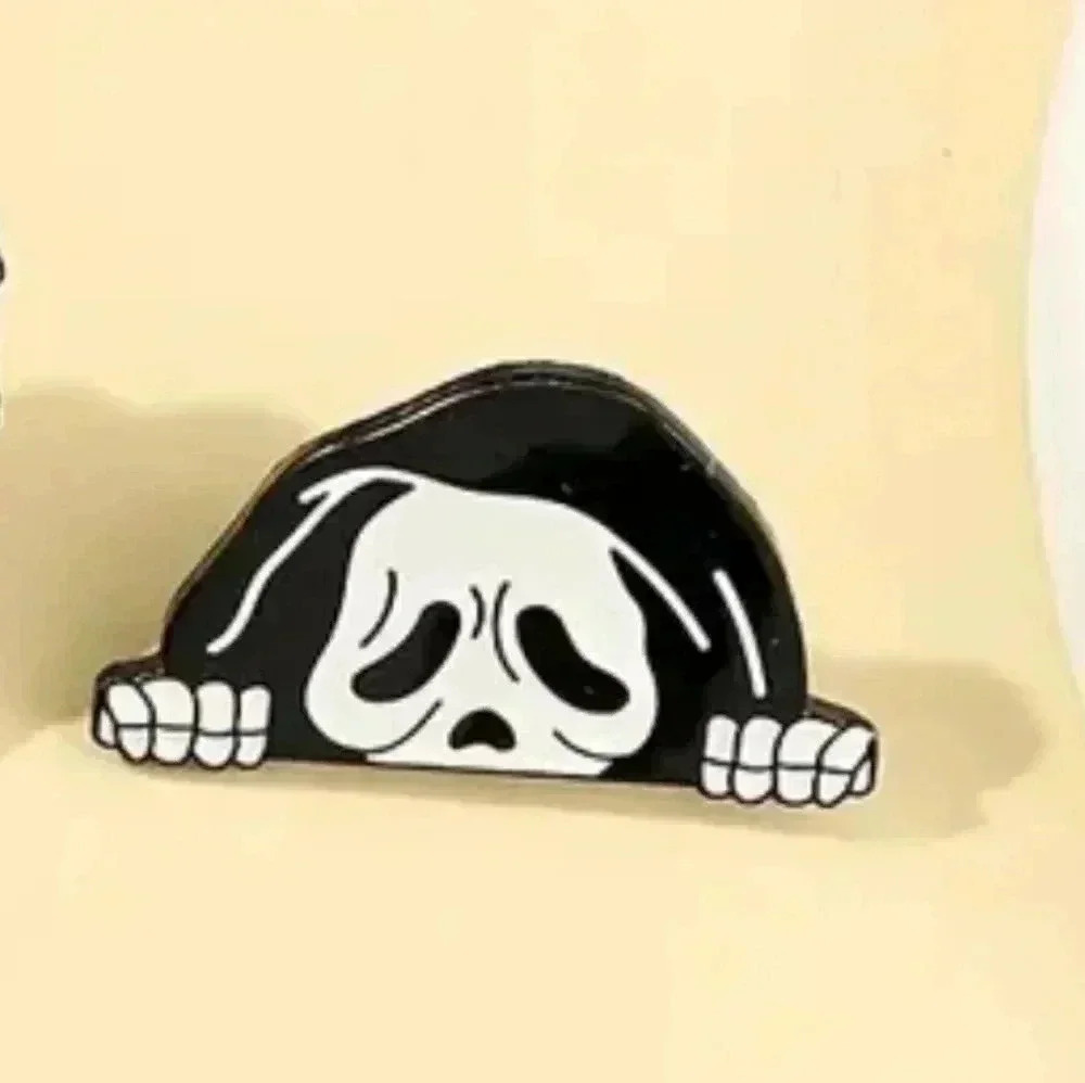 Creepy Skeleton Hot Horror Pin